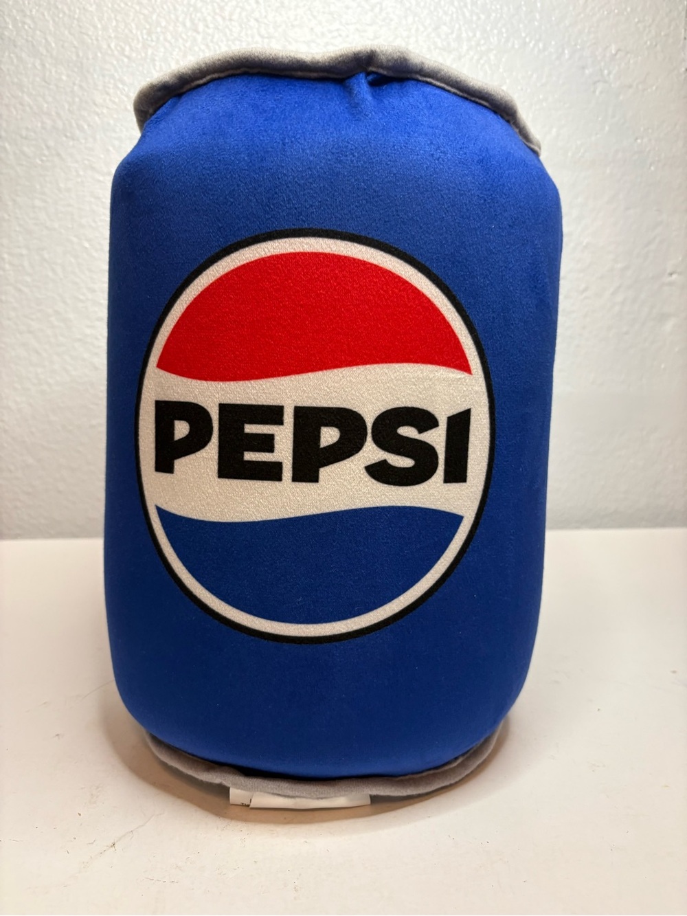 Pepsi Plush Can in Blue with Red and White Logo
